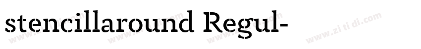 stencillaround Regul字体转换